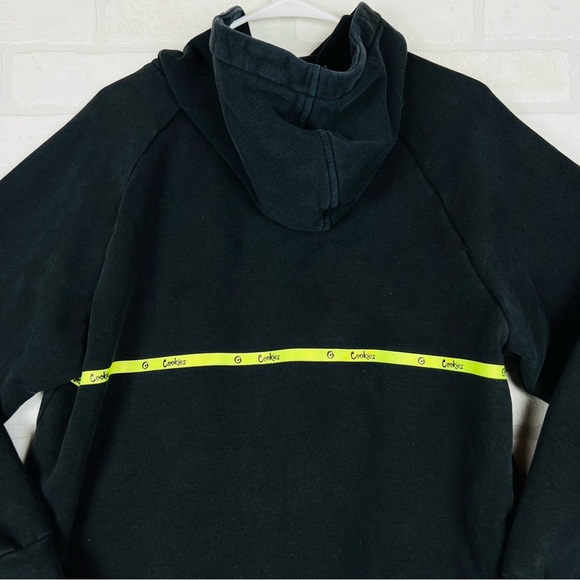 Cookies‎ Tech Pack Black Pullover Hoodie Mens Sz Medium Streetwear Skater Pocket - Picture 10 of 12